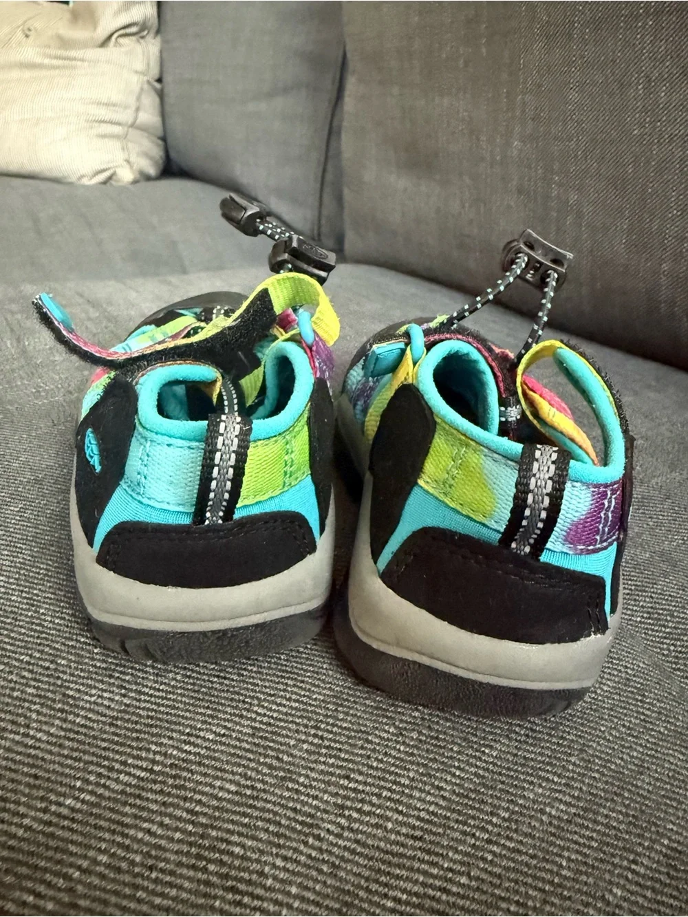 Keen Kids Multicolor Strappy Closed-Toe Sandals - Teal, Yellow, Pink, Purple
